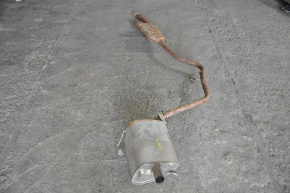Exhaust line middle part with barrel Subaru Forester 14-18 SJ 2.5