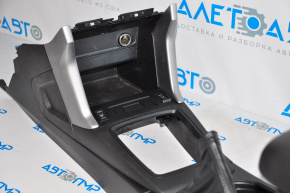 Subaru Forester 14-18 SJ center console with armrest and cup holders, black