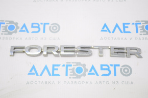 Emblem inscription FORESTER trunk door Subaru Forester 14-18 SJ