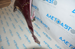 Front left fender Subaru Forester 14-18 SJ red H2Q, dented bottom, dent near the door