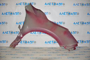 Front left fender Subaru Forester 14-18 SJ red H2Q, dented bottom, dent near the door