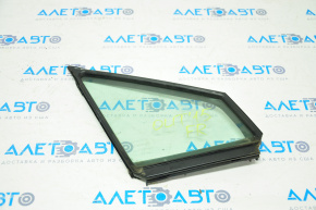 Triangle door glass with seal, front right, Subaru Outback 15-19, green tint