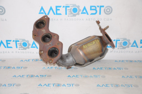 Front exhaust manifold with catalytic converter for Toyota Avalon 13-18 3.5, rusty