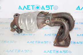 Exhaust manifold with catalytic converter for Toyota Avalon 2013-2018 2.5 hybrid, rusty