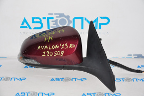Side mirror right complete Toyota Avalon 13-18 11 pins, turn signal, burgundy
