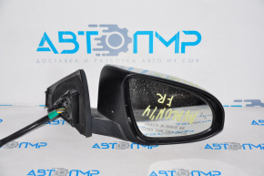 Right side mirror assembly for Toyota Avalon 13-18, 14 pins, BSM, turn signal, silver