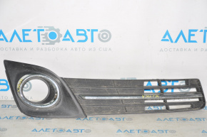 Right front bumper grille for Toyota Camry v50 12-14 USA SE with fog lights, complete with chrome trim