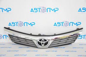Grill radiator grill with badge Toyota Camry v50 12-14 usa LE XLE, missing part of chrome