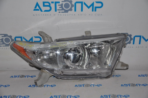 Toyota Highlander 11-13 right front headlight, 3.5 halogen