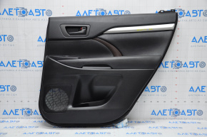 Door trim panel, rear right, Toyota Highlander 14-16, black