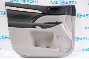 Front left door panel for Toyota Highlander 2014-2016, gray