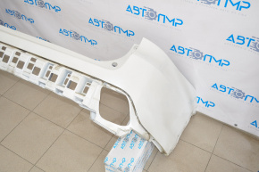 Rear bumper bare Toyota Highlander 14-19 without parking sensors white