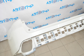 Rear bumper bare Toyota Highlander 14-19 without parking sensors white