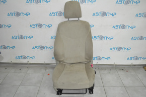 Passenger seat for Toyota Prius V 12-17 without airbag, beige velour