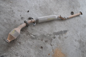 Exhaust line middle section with catalytic converter Toyota Sienna 11-16 3.5 FWD