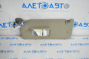 Left visor Toyota Sienna 11-14 beige