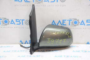 Left side mirror assembly for Toyota Sienna 18-20, 6 pins, heated, BSM, graphite