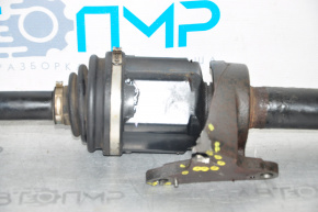 Drive axle shaft front right Toyota Sienna 11-16 3.5 FWD, with bracket, damaged suspension bracket