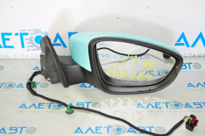 Right side mirror complete VW CC 13-17 rest 7 pins, turn signal, film, crack at turn signal