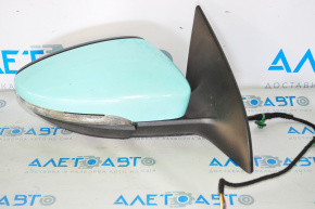 Right side mirror complete VW CC 13-17 rest 7 pins, turn signal, film, crack at turn signal