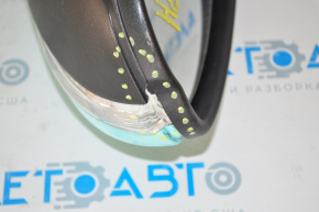 Right side mirror complete VW CC 13-17 rest 7 pins, turn signal, film, crack at turn signal