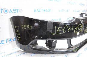 Front bumper bare VW Jetta 11-14 USA TAIWAN black, crack, pressed, broken mount