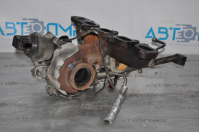Turbocharger assembly with manifold and cooling pipes for VW Passat B7 12-14 USA diesel