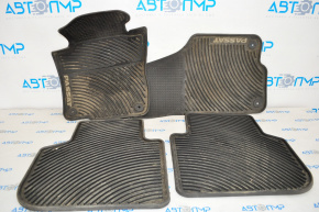 Set of floor mats for VW Passat b7 12-15 USA rubber, black