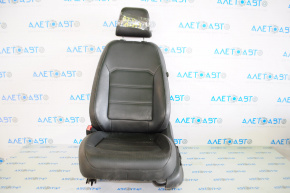 Driver's seat VW Passat b7 12-15 USA without airbag, electric, heated, leather black