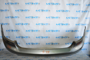 Bare rear bumper VW Passat b7 12-15 USA silver, scratches, dents, crack, broken fasteners
