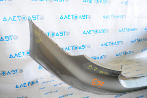 Bare rear bumper VW Passat b7 12-15 USA silver, scratches, dents, crack, broken fasteners