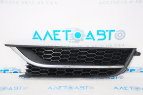 Left front bumper grille for VW Passat B7 12-15 USA without fog lights, with molding