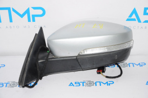 Right side mirror assembly for VW Passat b7 12-15 USA, type b8, 5 pins, turn signal, silver, with mirror element