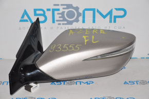 Left side mirror assembly for Hyundai Azera 12-17, 6 pins, turn signal, gold