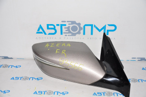 Right side mirror Hyundai Azera 12-17, 6 pins, turn signal, silver, without element