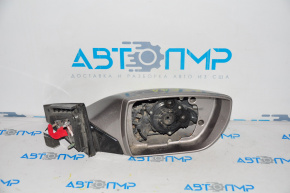 Right side mirror Hyundai Azera 12-17, 6 pins, turn signal, silver, without element