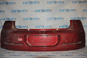 Rear bumper bare Chevrolet Volt 11-15 red, broken fastener