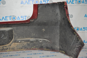 Rear bumper bare Chevrolet Volt 11-15 red, broken fastener