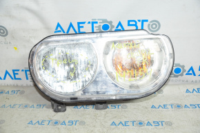 Headlight front right bare Dodge Challenger 09-14 halogen small cracks on glass
