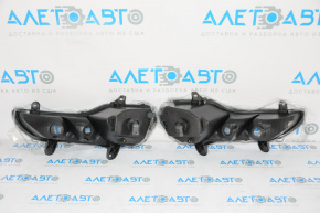 Turn signal 2pcs pair Ford Escape MK3 13-16 prerest white with fog lights for 3 lamps