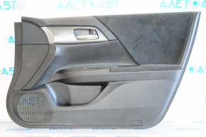 Door trim panel front right Honda Accord 13-15 velour black