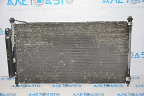 Honda Accord 13-17 air conditioner condenser radiator with damaged honeycomb and torn cells
