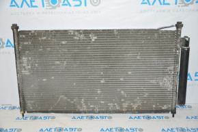 Honda Accord 13-17 air conditioner condenser radiator with damaged honeycomb and torn cells