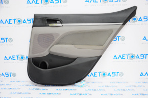 Door trim card rear right Hyundai Elantra AD 17-18 cloth gray