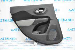 Door trim panel, rear left, Jeep Cherokee KL 14-18, black with gray insert