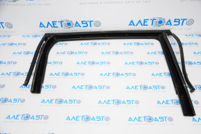 Upper rear right door molding Jeep Cherokee KL 14-22 black with glass seal