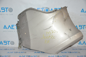 Bumper rear bare right fang Jeep Cherokee KL 14-18 golden, broken crepe cracks