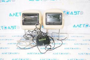 Headrests with monitors and module Lexus RX350 RX450h 10-13 beige, cut