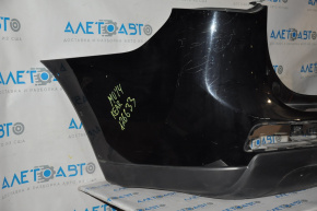 Rear bumper bare Mitsubishi Outlander 14-15 prerest black