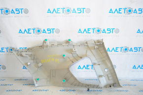 Arch trim left upper Nissan Rogue 14-20 gray under 2 rows, scratches, plastic turned white